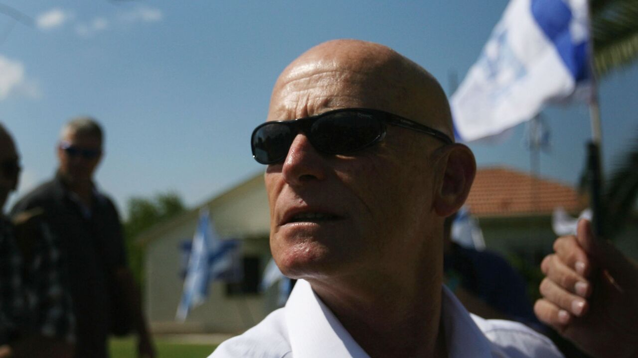 Ami Ayalon, a candidate for the Israeli Labor Party leadership, arrives to vote in the second and decisive round of party primaries on June 12, 2007, in Geva Carmel, northern Israel.