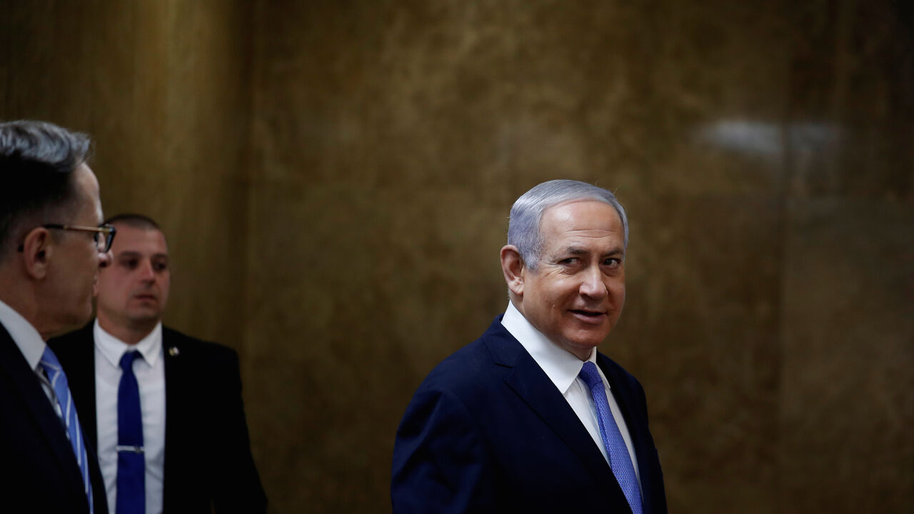 ISRAEL-POLITICS/ Israeli Prime Minister Benjamin Netanyahu arrives to the weekly cabinet meeting in Jerusalem February 3, 2019. REUTERS/Ronen Zvulun - RC1C1651BBA0
